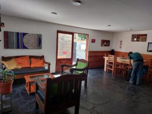 A seating area at Hostal Bodegon