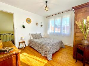 Postel nebo postele na pokoji v ubytování Villa Teiva - 200m de la plage