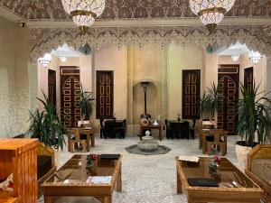Posezení v ubytování Riad Alice Terrace & Spa