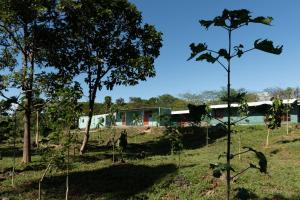 een huis in het midden van een veld met bomen bij NUESTROS SUEÑOS in Santa Cruz