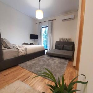 Χώρος καθιστικού στο Eva's Cosy House