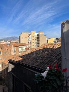 vistas a un techo con flores en un edificio en Fera O' Luni, en Catania