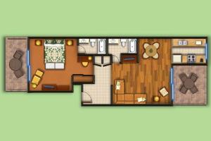 a floor plan of a house with at The Cliffs at Princeville #7101 in Princeville