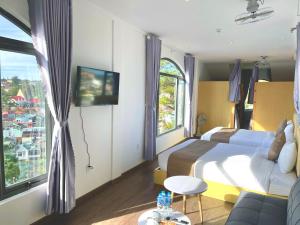 Posezení v ubytování Torino Hotel Dalat