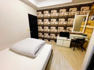 Postel nebo postele na pokoji v ubytování 東澳 露境東岳 露境公社背包客棧
