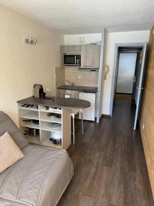 Η κουζίνα ή μικρή κουζίνα στο Studio Serre Chevalier (Saint Chaffrey) +8 φωτογραφίες