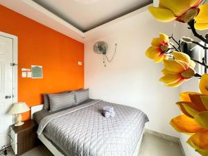 Postel nebo postele na pokoji v ubytování Thắng Hà Hotel