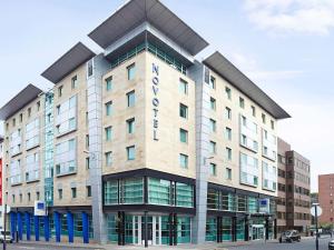 a large building with the word hotel on it at Novotel Glasgow Centre in Glasgow