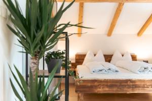 Postel nebo postele na pokoji v ubytování Felda Appartements