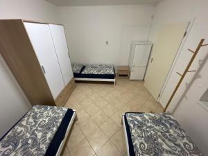 Postel nebo postele na pokoji v ubytování Ubytování Pardubice Trnová