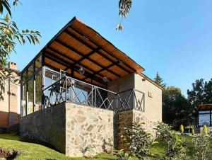 Zahrada ubytování Cabaña Buganvilia, Tapalpa