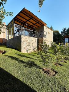Zahrada ubytování Cabaña Buganvilia, Tapalpa