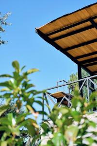 Balkón nebo terasa v ubytování Cabaña Buganvilia, Tapalpa