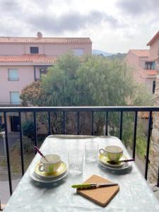Balkón alebo terasa v ubytovaní 4PA109 Appartement F2 résidence avec piscine parking et cours de tennis