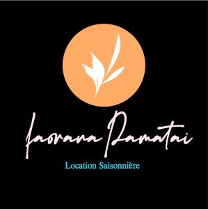 een logo voor een donatiecentrum met een blad erop bij Iaorana Pamatai accomodation in Faaa