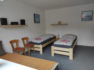 Postel nebo postele na pokoji v ubytování Apartmán Lanžhot