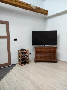 TV a/nebo společenská místnost v ubytování Apartmán Lanžhot