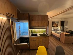 Kuchyň nebo kuchyňský kout v ubytování Stadel Chalet Kunterbunt + 5 fotografií