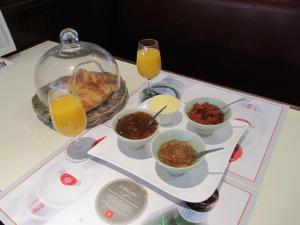 Možnosti snídaně pro hosty v ubytování Pub Vauban