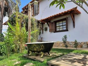 Pousada Residência Balestra外面的花园