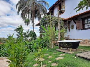 Pousada Residência Balestra外面的花园