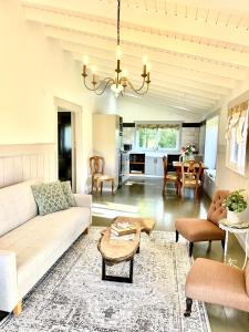 Et opholdsområde på Cabaña Vintage