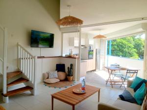 Posezení v ubytování Les Parasols Suite Prestige - Signature RelaXMooD