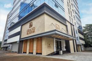 a building with a sign that reads grand museum at Radisson Mumbai Goregaon in Mumbai