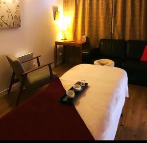 Posteľ alebo postele v izbe v ubytovaní La Passionnante Gîte avec Spa privatif
