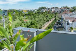 大叻的住宿－THE ELITE HOTEL，从公寓的阳台上可欣赏到城市景观