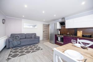 Kuchyňa alebo kuchynka v ubytovaní Apartamenty Jelitkowska 13,Gdańsk Jelitkowo, 100m od morza