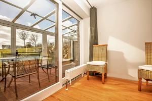 En balkon eller terrasse på Villa "Schleirose"