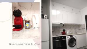 Köök või kööginurk majutusasutuses Le Petit Suc du Puy En Velay , Hyper centre ,calme ,Parking proche