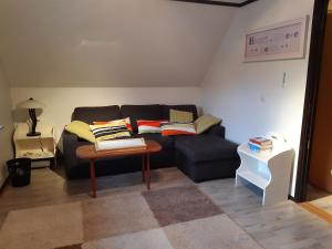 Posezení v ubytování Vakantiewoning in Småland Zuid-Zweden