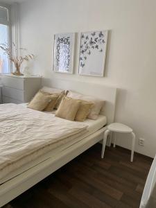 Postel nebo postele na pokoji v ubytování Apartmán Luhačovice II.