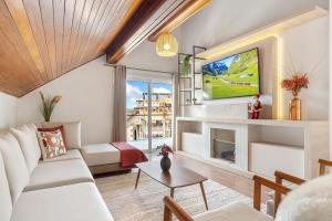 Posezení v ubytování Solar da Garibaldi 3 Suítes by Achei Gramado