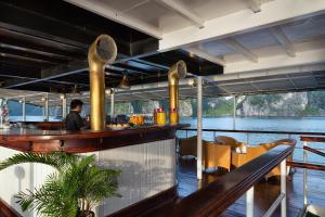 a bar on the deck of a boat at Emeraude Classic Cruises in Ha Long +38 photos