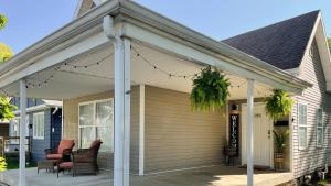 awning over a porch of a house at 5 mins to Speedway! Walk to Zoo, WR park, IUPUI! in Indianapolis