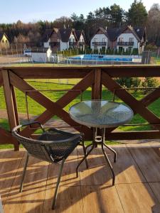 En balkon eller terrasse på Nadmorski Apartament Rodzinny