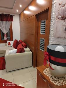 Χώρος καθιστικού στο Vesna Apartman