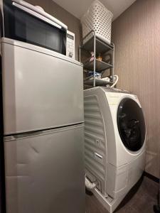 Sky 晴空塔 独立双人间 但是共用浴室厕所102廚房或簡易廚房