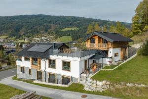 an aerial view of a house at Holzlodge deluxe in Radstadt