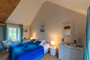 Postel nebo postele na pokoji v ubytování La Fontaine Cottage - Proximité historique - Bayeux