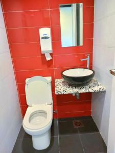 Koupelna v ubytování HOTEL YTS