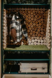 a wooden box with a horse in it at Bestlage im Hechtviertel & frisch saniert in Dresden