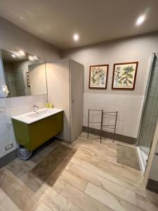 維洛納的住宿－Appartamento La Corte Verona，一间带水槽和镜子的浴室