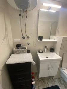 Kúpeľňa v ubytovaní Apartman Dunja