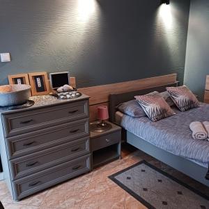 Posteľ alebo postele v izbe v ubytovaní Apartament na nowej starówce