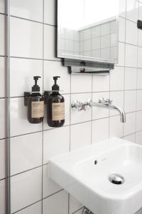 Koupelna v ubytování Hotel Ny Hattenæs