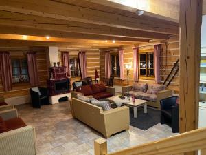 Posezení v ubytování CHALUPA Honzík - VILLA Vrchlabí